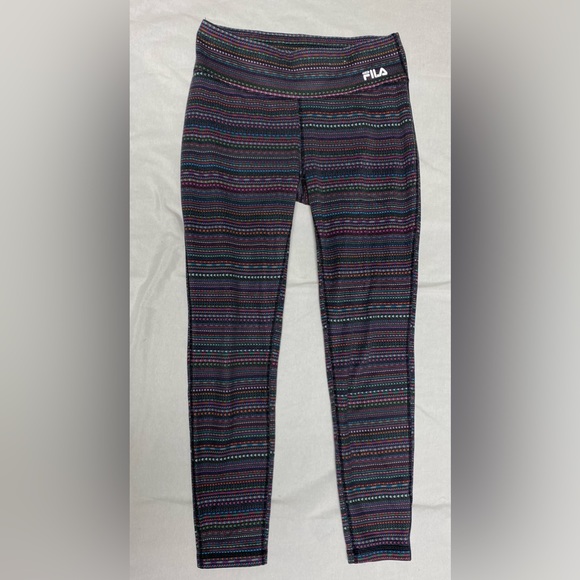 Fila leggings multi color sport full length size small - Picture 1 of 6
